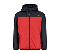 CMP - Veste enfant avec capuche anti-pluie, Feu, 140