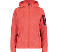 CMP - Veste femme à capuche fixe, Coquelicot-Rouge Fluo-Anthracite, M