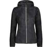 CMP - Veste femme à capuche fixe, Noir-Graffite, S