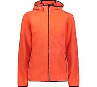 CMP - Veste femme à capuche fixe, Rouge Fluo, XS