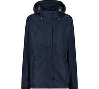 CMP - Veste femme avec zip et capuche respirante, Noir Bleu, S