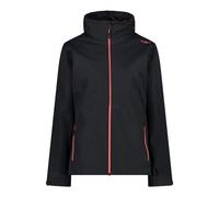 CMP - Veste Femme Inn.Jacket à Capuche Zippée Amovible, Anthracite-Bourgogne, S