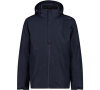 CMP - Veste Homme Zip Capuche Amovible Inn.Jacket, Noir Bleu, 46