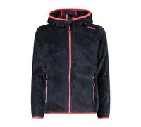 CMP - Veste Kid G à capuche fixe, Titane-Rouge Fluo, 110
