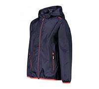 CMP - Veste Kid G avec capuche anti-pluie, Baiser Marine-Rouge, 116