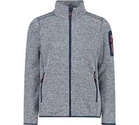 CMP - Veste Knit-Tech femme, Bleu Encre-Blanc, S