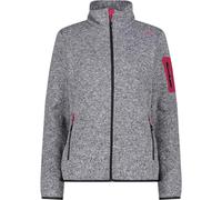 CMP - Veste Knit-Tech femme, Titane-Blanc-Fuchsia, S