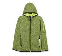 CMP - Veste Knit-Tech pour enfant avec capuche fixe, B.Blue-Acid, 140