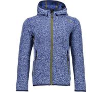 CMP - Veste Knit-Tech pour enfant avec capuche fixe, Cobalt-Olive-Bleu, 176