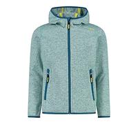 CMP - Veste Knit-Tech pour enfant avec capuche fixe, Eau-Lac-Limonade, 98