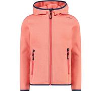 CMP - Veste Knit-Tech pour enfant avec capuche fixe, Flamants roses, 140