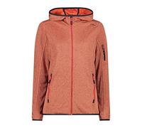 CMP - Veste Knit-Tech pour femme avec capuche fixe, Campari-Briquet, M