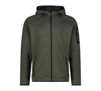CMP Veste Knit-Tech pour Homme avec Capuche Fixe Man Veste Fix Hood Homme | Polaire douce, tissu Knit Tech, poches zippées, doux sur la peau