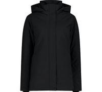 CMP - Veste longue femme avec capuche et zip, Noir, XS