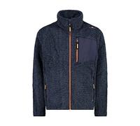 CMP - Veste polaire Highloft chinée enfant, B.Blue Mel.-Flamingo Fluo, 152
