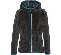 CMP - Veste polaire Highloft pour enfant avec capuche fixe, Titane-Turquoise, 128