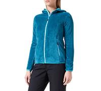 CMP - Veste polaire Highloft pour femme avec capuche fixe, Lac-Lagon Profond, XS