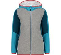 CMP - Veste Polaire Stretch Femme à Capuche Fixe Lagune D44