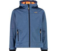 CMP - Veste softshell chinée pour enfant avec capuche fixe, Bluestone Mél., 128