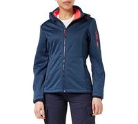 CMP - Veste softshell chinée pour femme avec capuche amovible, Encre bleue Mel., XXL