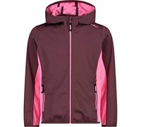 CMP - Veste softshell légère pour enfants avec capuche fixe, Prune-Rose Fluo, 176