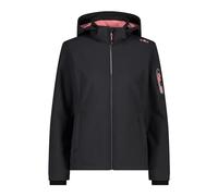 CMP - Veste Softshell pour Femme avec Capuche Amovible, Antracite-Lotus 40