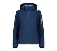 CMP - Veste Softshell pour Femme avec Capuche Amovible, Blue-Sky 42