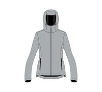 CMP - Veste softshell pour femme avec capuche fixe, Aluminium Mel., 50