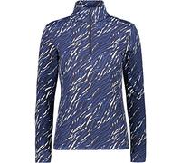 CMP Veste Stretch en Polaire pour Femme Motif zèbre XS B.Blue-Blue Ink