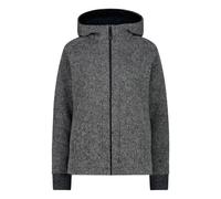 CMP - Veste Wooltech pour femme avec capuche fixe, Carbone Mel., 44