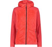 CMP Woman Highloft Fleece Jacket Hood - Femme - Orange / Beige - taille 40- modèle 2025