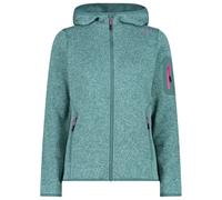 CMP - Women's Jacket Fix Hood Jacquard Knitted 3H19826 - Veste polaire - 34 - agave / opale