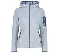 CMP - Women's Jacket Fix Hood Jacquard Knitted 3H19826 - Veste polaire - 34 - sky blue / bianco