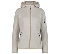 CMP - Women's Jacket Fix Hood Jacquard Knitted 3H19826 - Veste polaire - 40 - vaniglia / bianco