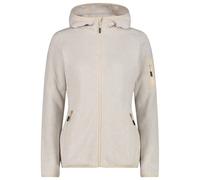 CMP - Women's Jacket Fix Hood Jacquard Knitted 3H19826 - Veste polaire - 40 - vaniglia / bianco / cream / off white