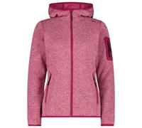 CMP - Women's Jacket Fix Hood Jacquard Knitted 3H19826 - Veste polaire - 50 - amaranto / soft pink