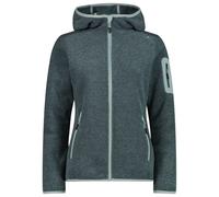 CMP - Women's Jacket Fix Hood Jacquard Knitted Stripes - Veste polaire - 42 - trek green