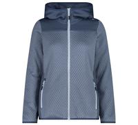 CMP - Women's Jacquard Knit Jacket Fix Hood - Veste polaire - 44 - space / sky blue