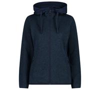 CMP - Women's Jacquard Knitted Jacket Fix Hood - Veste polaire - 46 - black blue