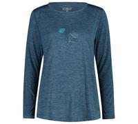 CMP - Women's Light Melange L/S T-Shirt - T-shirt technique - 36 - night melange