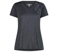 CMP - Women's Light Melange T-Shirt - T-shirt technique - 34 - antracite mel / ghiaccio