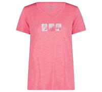 CMP - Women's Light Melange T-Shirt - T-shirt technique - 38 - magenta melange