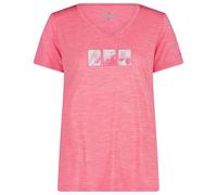 CMP - Women's Light Melange T-Shirt - T-shirt technique - 40 - pink fluo melange