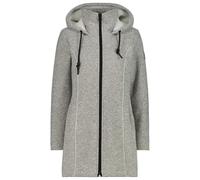 CMP - Women's Parka Fix Hood Bonded Knitted w. Fur - Veste polaire - 38 - grey melange