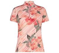 CMP - Women's T-Shirt Free Bike AOP - Maillot de cyclisme - 36 - coral / avocado