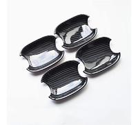 CMQA Coque de poignée de Porte de Voiture pour Audi A4 B8 Q3 Q5 Voiture Poignées Porte Extérieures Décoration Couverture Fibre Carbone Porte Bol Couvre Garniture Autocollant de poignée de Porte