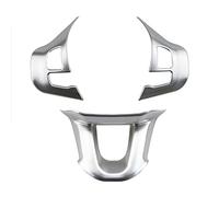 CMQA Garniture Cadre Volant Voiture Accessoires Autocollant Couverture Décoration Volant Voiture pour Peugeot 2008 208 308 2015 2016 2017 2018 Autocollants Décoration (Color : Matt Silver)