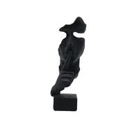 CMQTHINGS Statue décorative Le Silence est Une Statue dorée, Figurine d'art Abstrait, Artisanat, Sculptures Modernes en résine, penseur Figurine