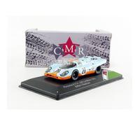 Voiture Miniature de Collection CMR 1-43 - PORSCHE 917 K Gulf - Le Mans 1970 - Bleu clair / Orange - CMR43001 - Metal