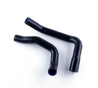 CMS Kit de tuyau supérieur et inférieur en silicone à 3 couches pour Chevrolet 2 II Nova 1968-1974 6cyl... (Noir)
